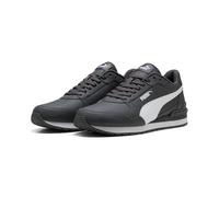 Sneaker PUMA "ST RUNNER V4 L", Damen, Gr. 47, moody gray, puma weiß, Leder, Schuhe Sneaker, mit weichem Lederobermaterial, mit SOFTFOAM+ Einlegesohle (90673047-47) moody gray, puma weiß