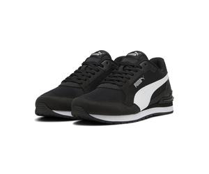 Sneaker PUMA "ST Runner v4 Mesh Sneakers Erwachsene", Herren, Gr. 37, schwarz-weiß (schwarz, weiß silber metallic), Obermaterial: Synthetik, Textil. Futter: Textil. Innensohle: Textil. Laufsohle: Gumm