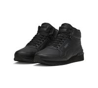 Sneaker PUMA "ST Runner v4 Mid Sneakers Erwachsene", Herren, Gr. 37, schwarz dusky gray, Obermaterial: Kuhleder, Synthetik, Textil. Futter: Textil. Innensohle: Textil. Laufsohle: Gummi, Schuhe Sneaker