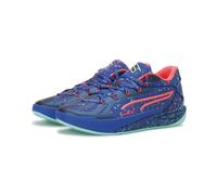 Sneaker PUMA "Stewie 4 Night Vision Basketballschuhe Damen", Damen, Gr. 43, grün (vivid blau electric peppermint grün), Obermaterial: Synthetik, Textil; Futter: Textil; Innensohle: Textil; Laufsohle: