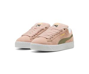 Sneaker PUMA "SUEDE XL", Damen, Gr. 41, rose quartz, velvet moss, puma weiß, Leder, mehrfarbig, Schuhe Sneaker, mit Lederobermaterial, mit SOFTFOAM+ Dämpfungstechnologie (82183423-41) rose quartz, vel