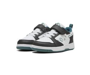 Sneaker PUMA "Super PUMA Rebound V6 Low Sneakers Kinder", Mädchen, Gr. 33, schwarz, weiß emerald ice archive grün, Obermaterial: Textil, Synthetik. Futter: Textil. Laufsohle: Gummi, Schuhe Sneaker (47