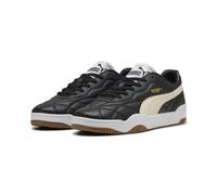 Sneaker PUMA "Tifosi Lux Sneakers Erwachsene", Damen, Gr. 44,5, weiß (schwarz alpine snow gum weiß beige), Obermaterial: Leder, Synthetik; Futter: Textil, Synthetik; Innensohle: Textil; Laufsohle: Gum