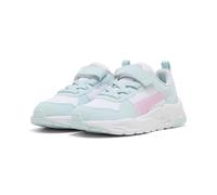 Sneaker PUMA "TRINITY 2 LT FADED GLOW AC PS", Mädchen, Gr. 35, bunt (puma weiß, aqua glow, mauve glow), Textil, Schuhe Sneaker (17920942-35) puma weiß, aqua glow, mauve glow