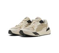 Sneaker PUMA "Trinity 2 Sneakers Erwachsene", Herren, Gr. 47, beige (birch alpine snow schwarz beige weiß), Obermaterial: Synthetik, Kuhleder, Textil. Futter: Textil. Innensohle: Textil. Laufsohle: Gu