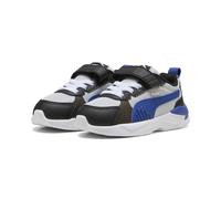 Sneaker PUMA "X-Ray 3 Sneakers Kinder", Kinder, Gr. 19, schwarz (glacial gray vivid blau schwarz), Obermaterial: Textil, Synthetik. Futter: Textil. Innensohle: Textil. Laufsohle: Synthetik, Gummi, Sch