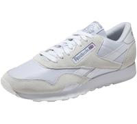 Sneaker REEBOK CLASSIC "CL NYLON", Herren, Gr. 40, weiß (weiß, beige), Leder, Textil, Schuhe Sneaker (83007918-40) weiß, beige