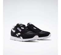 Sneaker REEBOK CLASSIC "CL NYLON", Jungen, Gr. 37, schwarz-weiß (schwarz, schwarz, weiß), Leder, Synthetik, Textil, Schuhe Sneaker (84143368-37) schwarz, schwarz, weiß