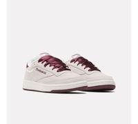 Sneaker REEBOK CLASSIC "CLUB C 85", Damen, Gr. 37, luxegrau, schwarzcherry, chalk, Leder, Textil, Schuhe Sneaker (37932001-37) luxegrau, schwarzcherry, chalk