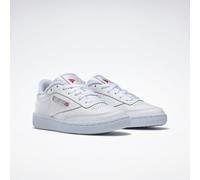 Sneaker REEBOK CLASSIC "CLUB C 85", Damen, Gr. 39, weiß (weiß, light, grau), Leder, Synthetik, Schuhe Skaterschuh Sneaker low (816468-39) weiß, light, grau
