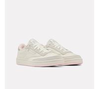 Sneaker REEBOK CLASSIC "CLUB C 85", Herren, Gr. 37,5, chalk, grau, purepink, Leder, Textil, Schuhe Sneaker (64323702-37,5) chalk, grau, purepink