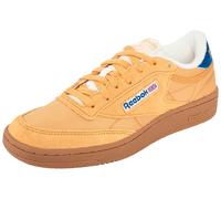 Sneaker REEBOK CLASSIC "CLUB C 85", Herren, Gr. 39, orange (gritgold, optimumblau, gum), Leder, Synthetik, Textil, Schuhe Sneaker (22849613-39) gritgold, optimumblau, gum