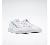 Sneaker REEBOK CLASSIC "CLUB C 85", Herren, Gr. 42,5, grün (weiß, grün), Leder, Synthetik, Schuhe Damenschuh Skaterschuh Herrenschuh Sneaker low Sneaker Retrosneaker, Topseller (631695-42,5) weiß, grü