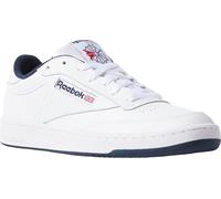 Sneaker REEBOK CLASSIC "CLUB C 85", Herren, Gr. 44,5, blau (weiß, navy), Leder, Schuhe Skaterschuh Herrenschuh Sneaker low Sneaker Retrosneaker (752238-44,5) weiß, navy