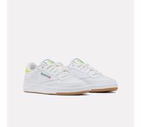 Sneaker REEBOK CLASSIC "CLUB C", Damen, Gr. 34,5, ftwr weiß, digital lime, field grün, Leder, Synthetik, Schuhe Sneaker (31359908-34,5) ftwr weiß, digital lime, field grün