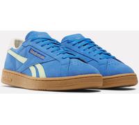 Sneaker REEBOK CLASSIC "CLUB C GROUNDS UK", Damen, Gr. 41, blau (kineticblau, astrolime, vintagechalk), Leder, Synthetik, Schuhe Sneaker (76611514-41) kineticblau, astrolime, vintagechalk