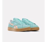 Sneaker REEBOK CLASSIC "CLUB C GROUNDS UK", Herren, Gr. 45, aiaqua, sunkissedorange, gum, Leder, Synthetik, Schuhe Sneaker (86204920-45) aiaqua, sunkissedorange, gum