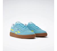 Sneaker REEBOK CLASSIC "CLUB C REVENGE", Jungen, Gr. 34,5, gelb (digital blau, solar acid gelb, gum), Leder, Synthetik, Textil, Schuhe Sneaker (30611110-34,5) digital blau, solar acid gelb, gum