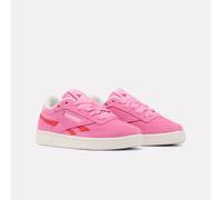 Sneaker REEBOK CLASSIC "CLUB C REVENGE", Mädchen, Gr. 37, pink (playfulpink, sportrot, chalk), Leder, Synthetik, Textil, Schuhe Sneaker (36356301-37) playfulpink, sportrot, chalk