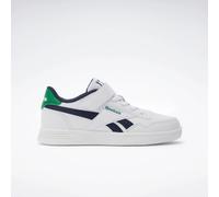 Sneaker REEBOK CLASSIC "REEBOK COURT ADVANCE ELASTIC & TOP STRAP", Gr. 32, ftwrweiß, vectornavy, glengrün, Synthetik, sportlich, Schuhe (92739438-32) ftwrweiß, vectornavy, glengrün