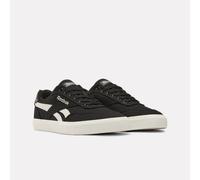 Sneaker REEBOK CLASSIC "REEBOK COURT ADVANCE VULC", Herren, Gr. 45,5, schwarz, whisper weiß, Synthetik, Textil, Schuhe Sneaker (94372615-45,5) schwarz, whisper weiß