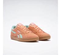 Sneaker REEBOK CLASSIC "REEBOK COURT RETRO", Damen, Gr. 38,5, orange (sunkissedorange, glitchaqua, gum), Synthetik, Textil, Schuhe Sneaker (84438507-38,5) sunkissedorange, glitchaqua, gum