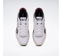 Sneaker REEBOK CLASSIC "REEBOK GLIDE", Damen, Gr. 39, weiß (weiß, vector rot, washed schwarz), Leder, Synthetik, Textil, Schuhe (67694040-39) weiß, vector rot, washed schwarz