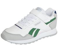 Sneaker REEBOK CLASSIC "REEBOK GLIDE ELASTIC LACE & TOP STRAP", Kinder, Gr. 33, weiß, grau1, classiccobalt, Synthetik, Schuhe Sneaker (82705218-33) weiß, grau1, classiccobalt