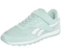 Sneaker REEBOK CLASSIC "REEBOK GLIDE LOW ELASTIC & TOP STRAP", Kinder, Gr. 34, glitchaqua, glitchaqua, weiß, Leder, Synthetik, Textil, Schuhe Sneaker (92136454-34) glitchaqua, glitchaqua, weiß
