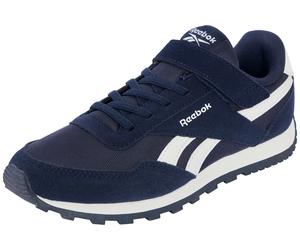 Sneaker REEBOK CLASSIC "REEBOK GLIDE LOW ELASTIC & TOP STRAP", Mädchen, Gr. 33, blau (vectornavy, vectornavy, weiß), Leder, Synthetik, Textil, Schuhe Sneaker (95113649-33) vectornavy, vectornavy, weiß
