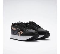 Sneaker REEBOK CLASSIC "REEBOK GLIDE RIPPLE DOUBLE", Damen, Gr. 39, schwarz-weiß (schwarz, weiß, rose gold), Synthetik, Textil, Schuhe Sneaker (32820811-39) schwarz, weiß, rose gold