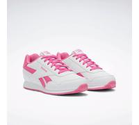 Sneaker REEBOK CLASSIC "REEBOK ROYAL CL JOG 3.0", Mädchen, Gr. 34, weiß (ftwrweiß, ftwrweiß, truepink), Synthetik, Schuhe Sneaker (55361627-34) ftwrweiß, ftwrweiß, truepink