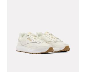 Sneaker REEBOK CLASSIC "REEBOK RUN LXS", Damen, Gr. 38,5, chalk, gold, weiß, Leder, Synthetik, Schuhe Sneaker (26817060-38,5) chalk, gold, weiß
