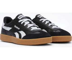 Sneaker REEBOK CLASSIC "REEBOK SMASH EDGE S", Damen, Gr. 45,5, schwarz-weiß (schwarz, weiß, gum), Leder, Synthetik, Schuhe Sneaker (36810023-45,5) schwarz, weiß, gum
