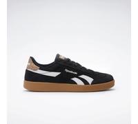 Sneaker REEBOK CLASSIC "SMASH EDGE", Herren, Gr. 47, schwarz-weiß (schwarz, weiß, gum), Leder, Synthetik, Schuhe Sneaker, mit Leo-Print (72996851-47) schwarz, weiß, gum