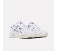 Sneaker REEBOK CLASSIC "WORKOUT PLUS", Herren, Gr. 42,5, weiß (weiß, grau1, breakoutblau), Leder, Schuhe Sneaker (90725019-42,5) weiß, grau1, breakoutblau