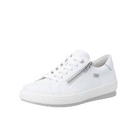 Sneaker REMONTE, Damen, Gr. 37, weiß, Leder, unifarben, Basic, Schuhe Sneaker, Freizeitschuh, Halbschuh mit seitlichem Reißverschluss und TEX-Membran (72774930-37) weiß