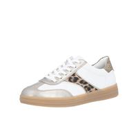 Sneaker REMONTE, Damen, Gr. 38, weiß, goldfarben, leo, Leder, Lederimitat, Schuhe Sneaker, Freizeitschuh, Halbschuh, Leo-Sneaker mit Wechselfußbett (52626029-38) weiß, goldfarben, leo