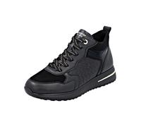 Sneaker REMONTE "Remonte Sneaker Leder", Damen, Gr. 38, schwarz (schwarz, schwarz), Leder, casual, Schuhe (86378007-38) schwarz, schwarz