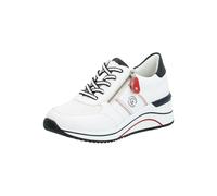 Sneaker REMONTE Gr. 40, blau (weiß, marine) Damen Schuhe Schnürer (26087922-40)