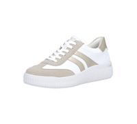 Sneaker REMONTE "Remonte Sneaker Leder", Damen, Gr. 41, weiß, beige, Leder, Schuhe Sneaker (99258036-41) weiß, beige