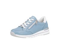 Sneaker REMONTE "Remonte Sneaker Leder", Damen, Gr. 42, blau (blau, weiß), Leder, Schuhe Sneaker (82369107-42) blau, weiß
