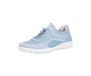 Sneaker REMONTE "Remonte Sneaker Synthetik/Textil", Damen, Gr. 37, blau (weiß, blau), Synthetik, Textil, Schuhe Sneaker (41482045-37) weiß, blau