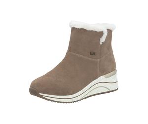 Sneaker REMONTE "Remonte Sneaker Veloursleder", Damen, Gr. 38, fango, Veloursleder, Schuhe Sneaker (81962931-38) fango