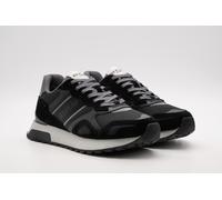 Sneaker REPLAY "BULLET UNION", Herren, Gr. 43, schwarz, Lederimitat, Polyester, unifarben mit Farbeinsätzen, Schuhe Sneaker, Schnürschuh, Freizeitsneaker, Plateausneaker mit Logoschriftzug (23116532-4