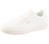 Sneaker REPLAY, Herren, Gr. 43, weiß, Lederimitat, unifarben, Schuhe Sneaker, Schnürschuh, Halbschuh, Freizeitsneaker mit gepolstertem Schaftrand (99160725-43) weiß