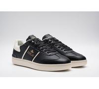 Sneaker REPLAY, Herren, Gr. 44, schwarz, weiß, Leder, Lederimitat, unifarben mit Farbeinsatz, Schuhe Sneaker, Schnürschuh, Halbschuh, Basketsneaker mit gepolstertem Schaftrand (81279609-44) schwarz, w