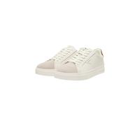 Replay Sneaker aus beschichtetem Leder mit Label-Details in Offwhite, Größe 44
