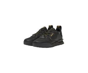 Sneaker REPLAY "Replay FIELD", Herren, Gr. 43, schwarz gelb, Leder, Schuhe Sneaker (32866665-43) schwarz gelb