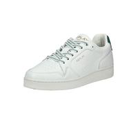 Sneaker REPLAY "Replay Sneaker Leder", Herren, Gr. 42, bunt (weiß, grün), Leder, Schuhe Sneaker (98822041-42)